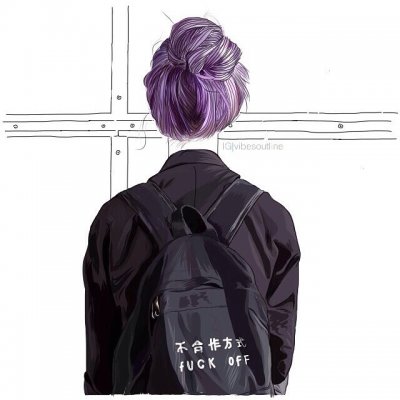 28张简约清新女生手绘头像 高清好看又有个性