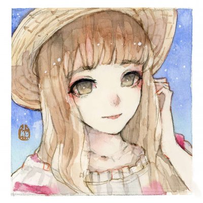 10张超绝水彩女生头像！高清手绘质感直接戳中审美点
