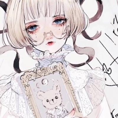 女生动漫手绘头像合集 18张个性好看的手绘女生头像