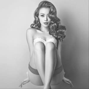 单张黑白性感女生头像分享