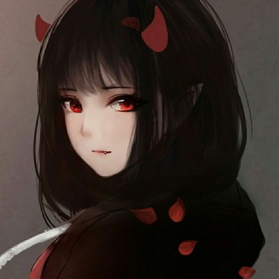 黑化漂亮少女动漫头像 34张高清二次元黑化女生头像合集