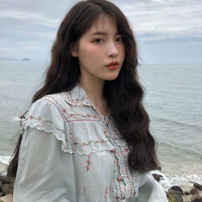 34张高清好看的女生唯美海边QQ头像合集
