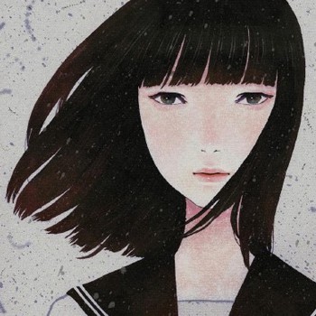 # 9张超好看的简约风女生漫画头像 高清无水印