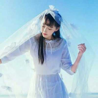 20张高清蓝色小清新女生头像 氛围感拉满