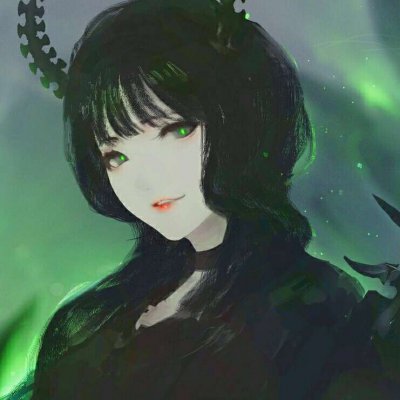 30张高冷霸气黑衣小恶魔动漫女头 高清女生头像合集