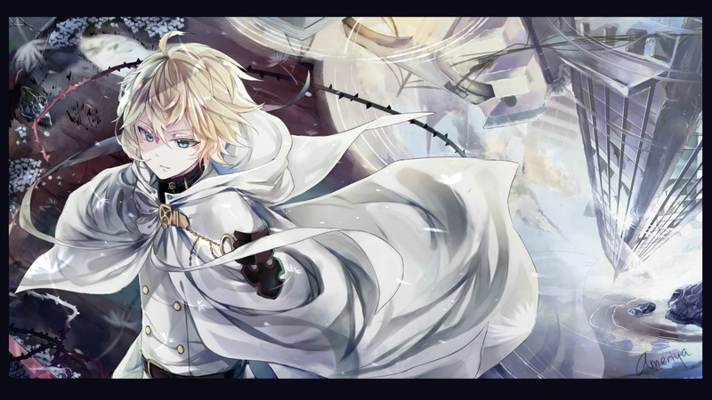 室内白色数码立绘 大和山本男性半身水影金发动漫幻想装饰电脑图形后期滤镜高清壁纸