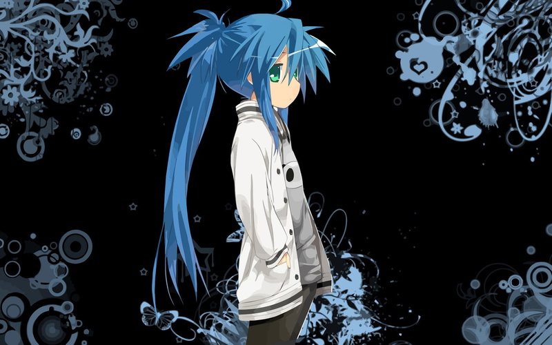 幸运星蓝发少女和梦幻泡泡壁纸合集