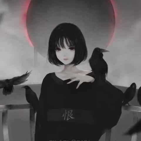 12张暗黑丧系诡异女生动漫头像 高清氛围感拉满
