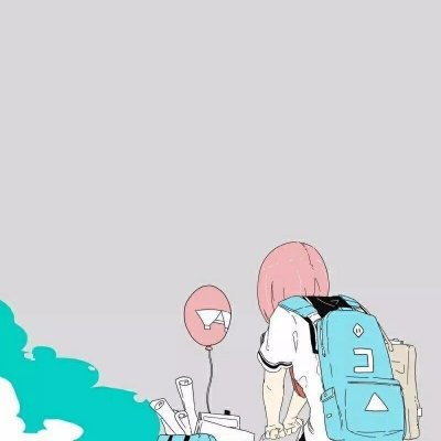 9张高清好看的动漫少女背影头像 女生头像合集