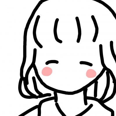 16张可爱女生黑白简笔画头像 高清无水印合集