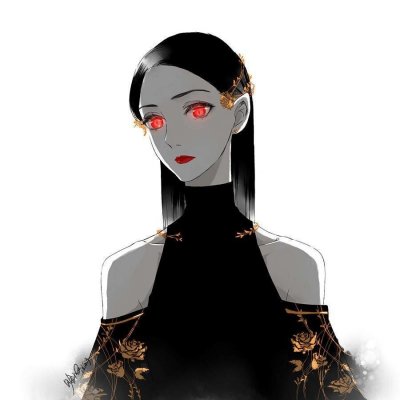 15张高清好看的女生黑暗丧风动漫头像