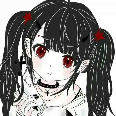 黑暗病娇系动漫女生头像合集 4张高清素材上线