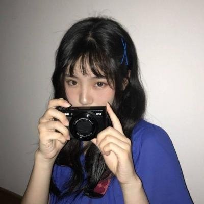 34张高清蓝色系小清新少女头像 氛围感拉满的女生头像合集