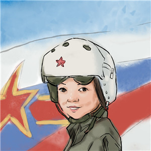 女飞行员卡通头像合集 一共10张人物头像素材