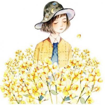 14张高清好看的动漫戴帽女生QQ头像