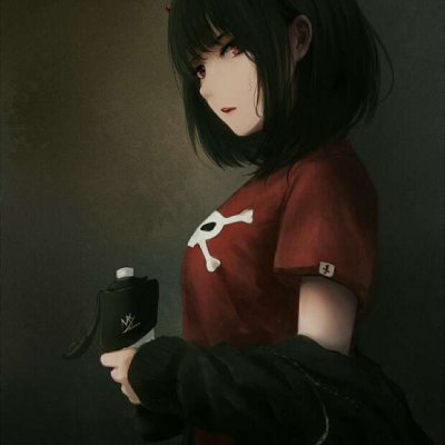 34张高清暗黑系动漫女生QQ头像 氛围感拉满