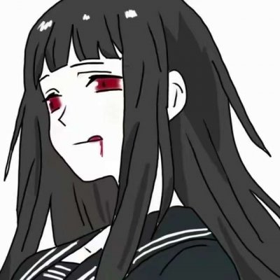 暗黑病娇风格动漫女生头像合集 11张带暗黑冷酷带血质感的高清头像