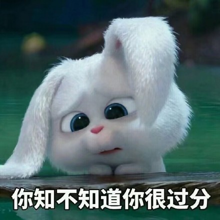 《爱宠大机密》小白兔表情包来啦，聊天斗图用得上