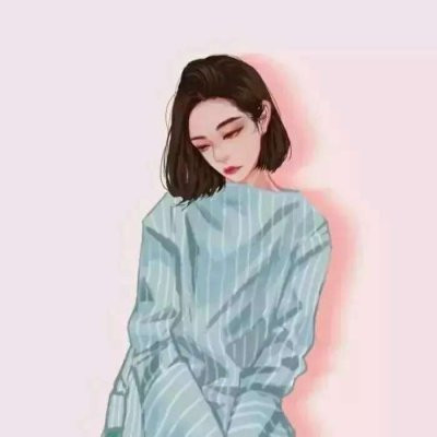 25张超好看的手绘帅气短发女生头像