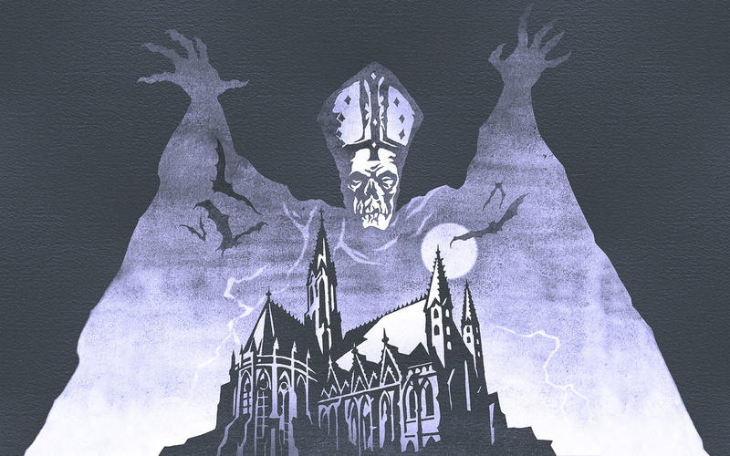 哥特金属乐队Ghost B.C.×钢之炼金术师FA 暗黑风壁纸合集