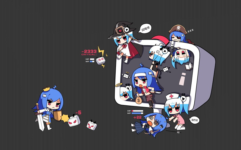 动漫风可爱Q版人物壁纸合集