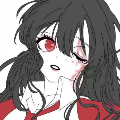 暗黑病娇风格动漫女生头像合集 11张带暗黑冷酷带血质感的高清头像
