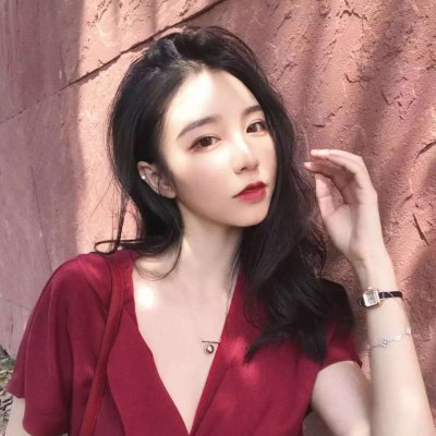 17张高清好看的红色系女生唯美头像合集