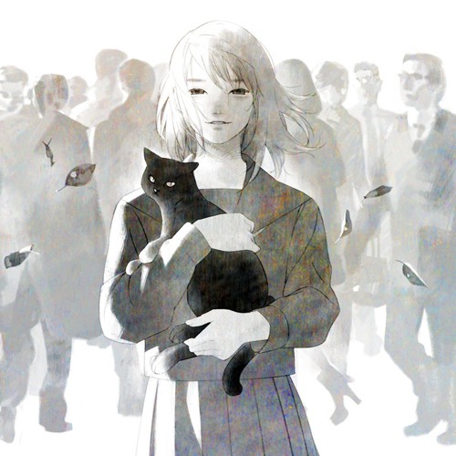 8张氛围感拉满的孤寂唯美女生漫画头像