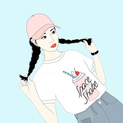 32张高清时尚女生手绘头像合集 氛围感拉满