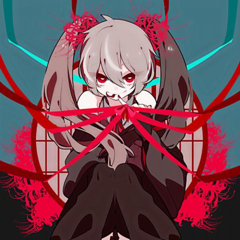 12张暗黑丧系诡异女生动漫头像 高清氛围感拉满