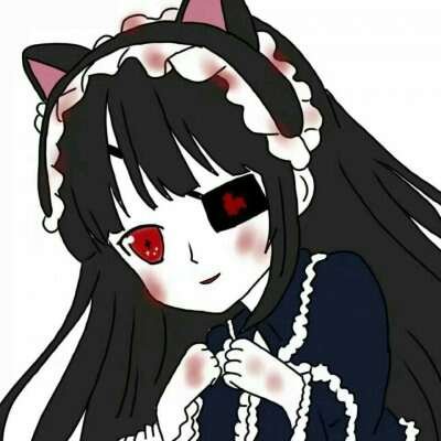 黑暗病娇系动漫女生头像合集 4张高清素材上线