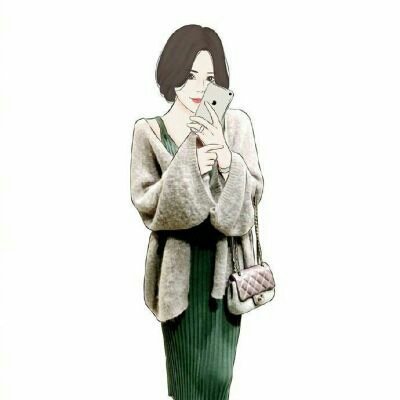 28张简约清新女生手绘头像 高清好看又有个性