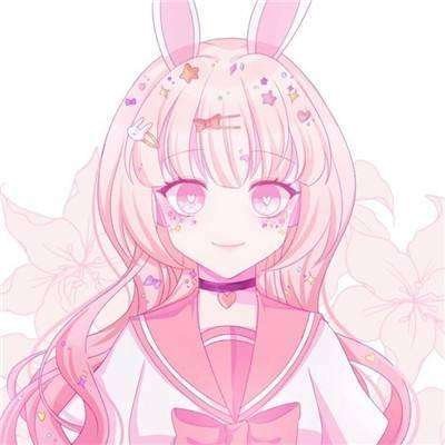 9张粉色系二次元软妹头像 软萌感拉满