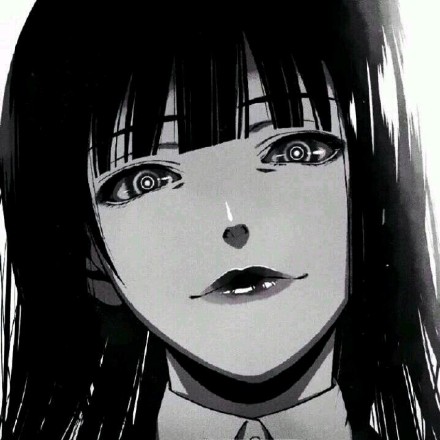 黑白病娇风动漫女生头像合集