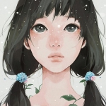 9张文静女生漫画头像 温柔又治愈的氛围感头像合集