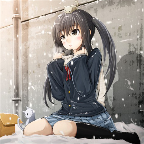 15款不同坐姿的动漫女生头像 含M坐鸭子坐等经典姿势