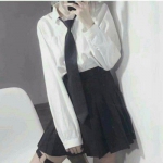 36张高清女生学生制服领带头像 主打身体部位视角