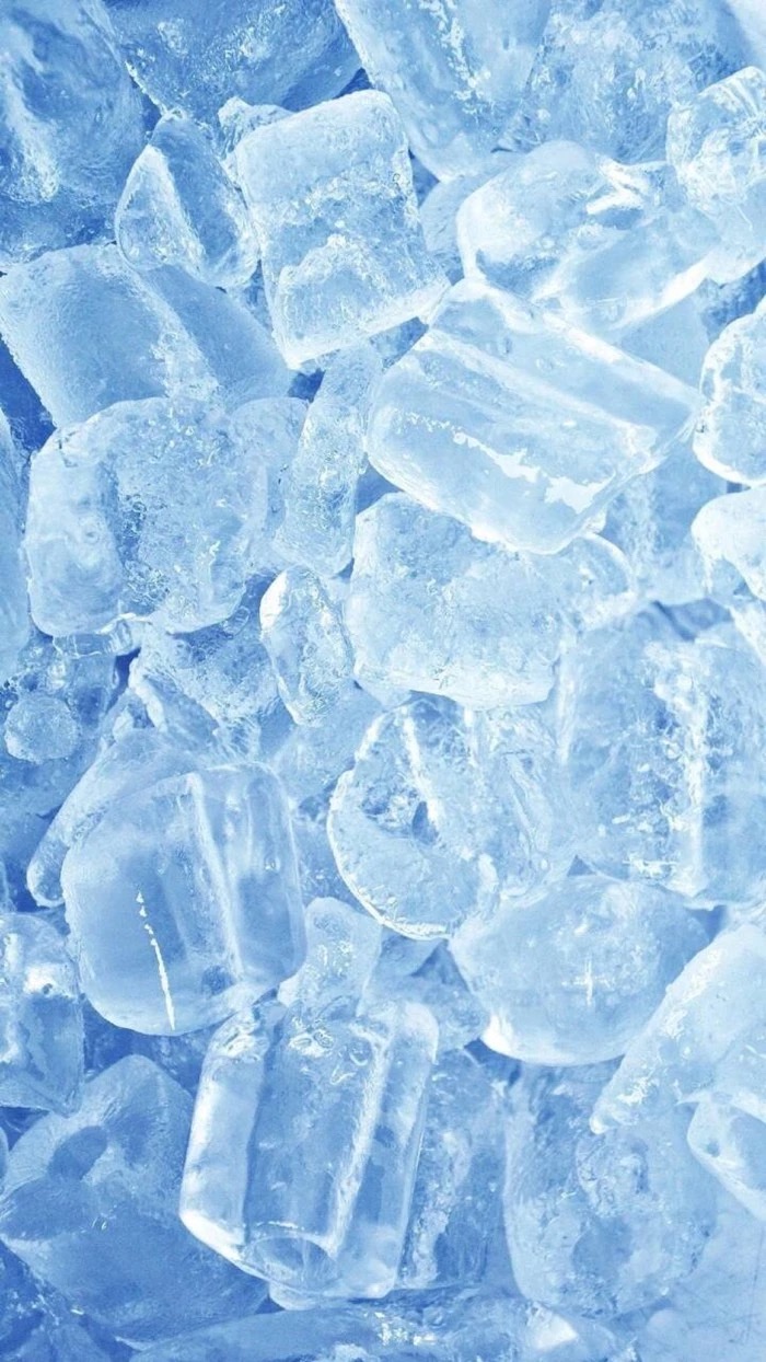 清爽感拉满！一组超适合夏天的冰块手机壁纸