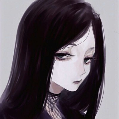 32张高清二次元黑暗系女生头像 漫画风丧系氛围感拉满
