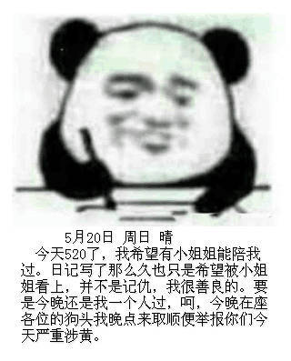 520单身狗整活！熊猫头写日记吐槽记仇表情包火了