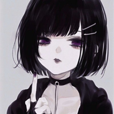 32张高清暗黑系高冷动漫女生头像合集