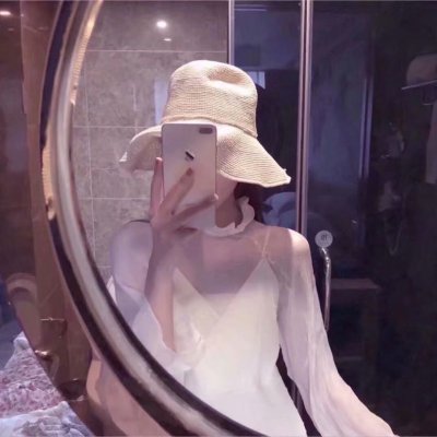 18张高清好看的女生戴帽子背影/侧脸QQ头像