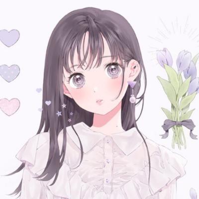 24张高清紫色系动漫女生头像 温柔氛围感拉满
