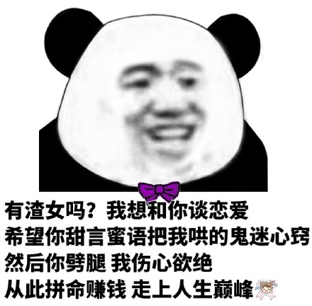 熊猫头皮皮的全套聊天表情
