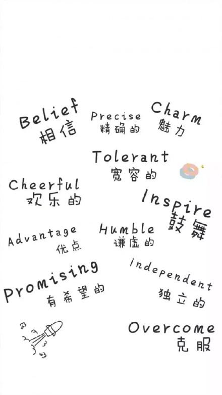 一组黑白文字手机壁纸合集