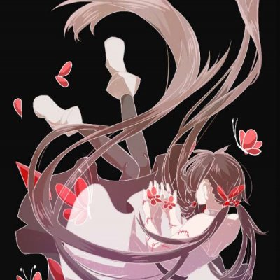 22张冷酷暗黑风动漫女生头像 高清诡异感拉满