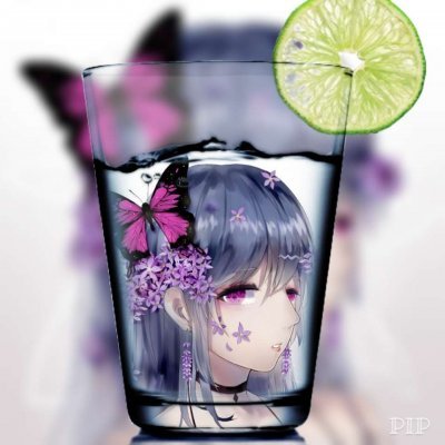 带蝴蝶的动漫女生头像合集 12张高清唯美头像分享