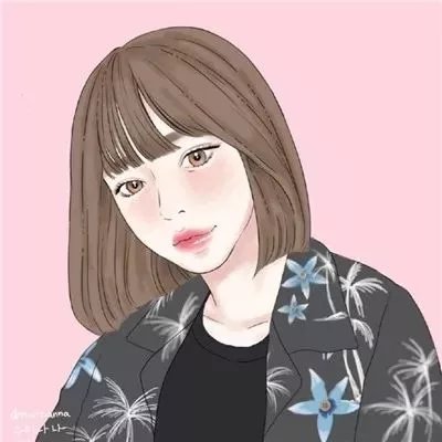 18张超绝！女生简约风手绘头像合集