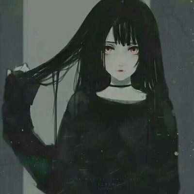 21张高清暗黑系二次元女生头像 氛围感拉满