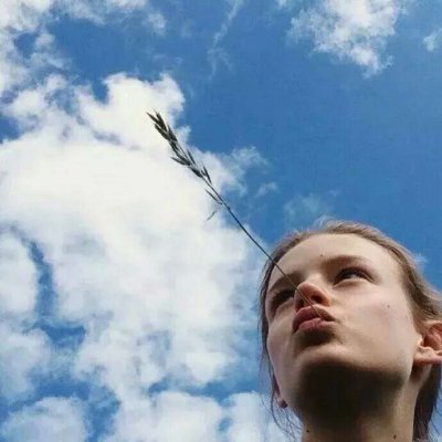 20张高清蓝色小清新女生头像 氛围感拉满